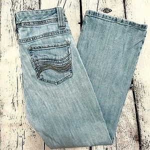Vintage Lee midrise kick bootcut Jeans acid wash size 27 6/8